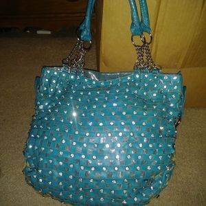 Blue Bling Purse